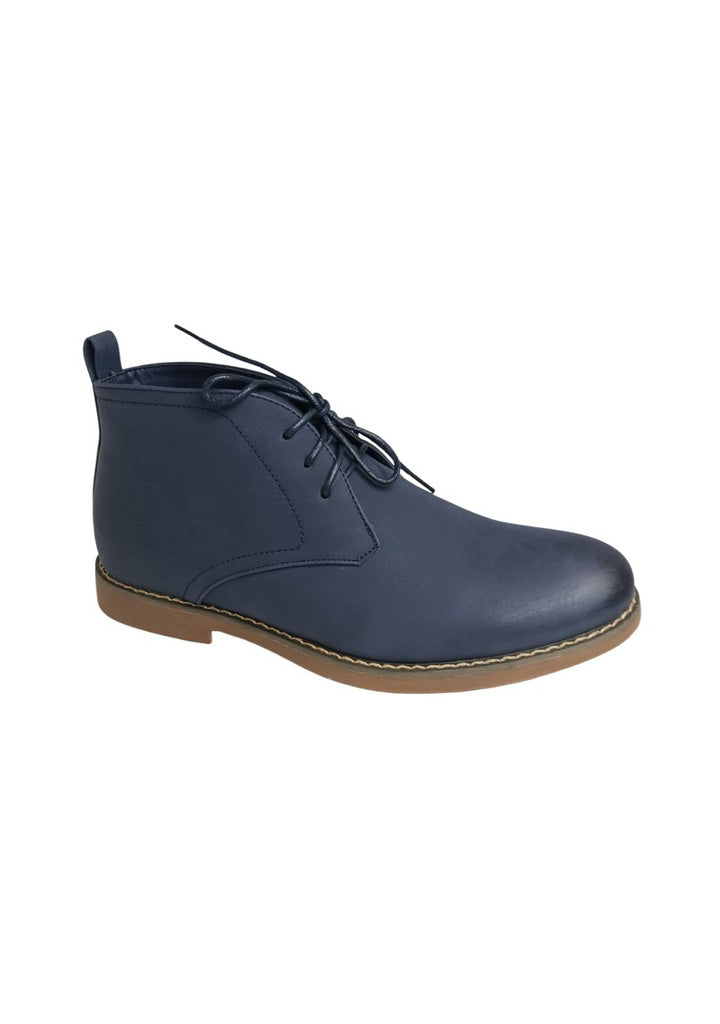 Toecap Navy Chukka Boot – StatelyMen