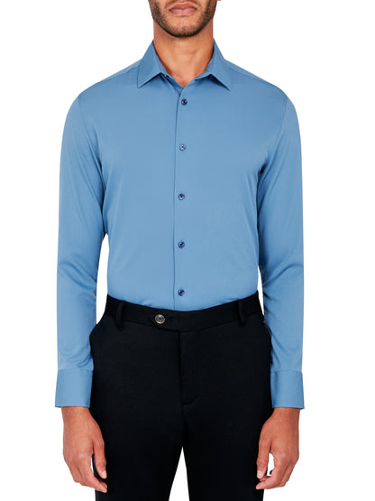 Brooklyn Brigade Dusty Blue Dress Shirt Stately Brooklyn Brigade Dusty Blue Dress Shirt Stately