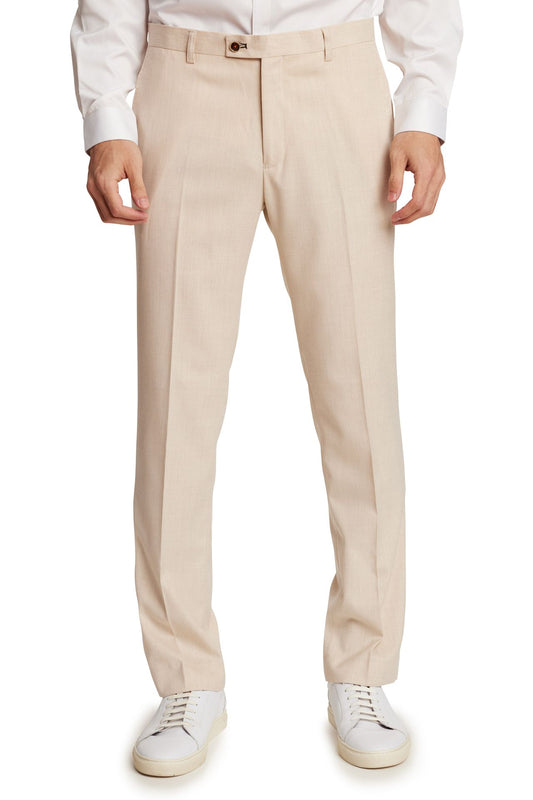 Paisley & Gray Downing Silky Beige Slim Pants