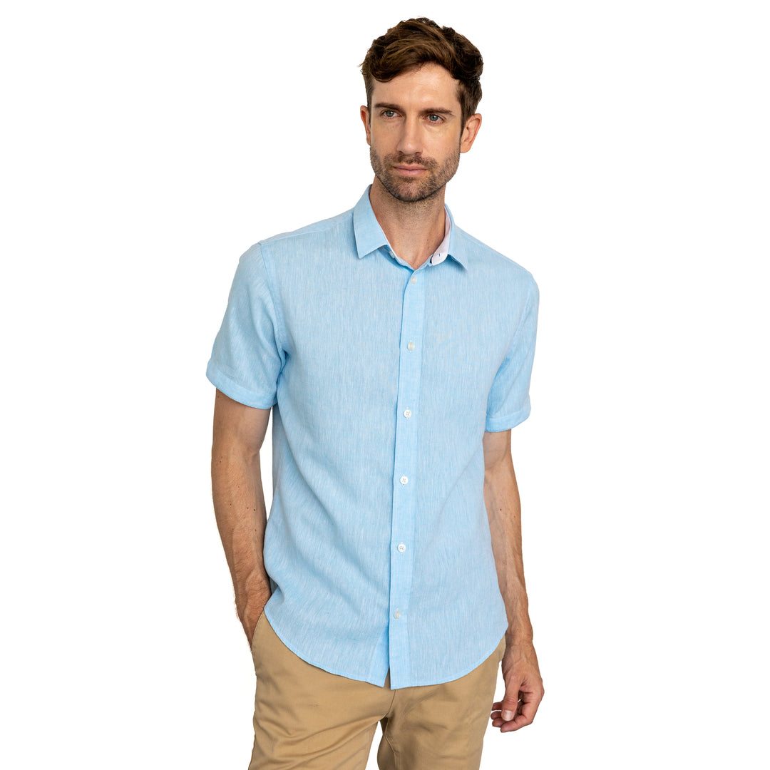Vustra Carolina Sky Print Short-Sleeve Shirt – StatelyMen