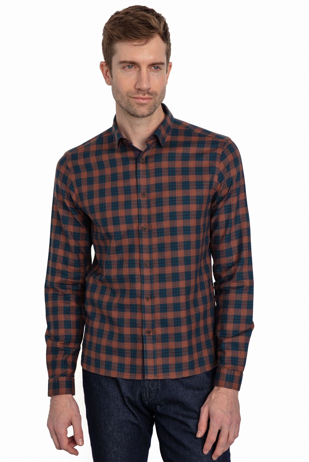 Burnt Orange/ Navy