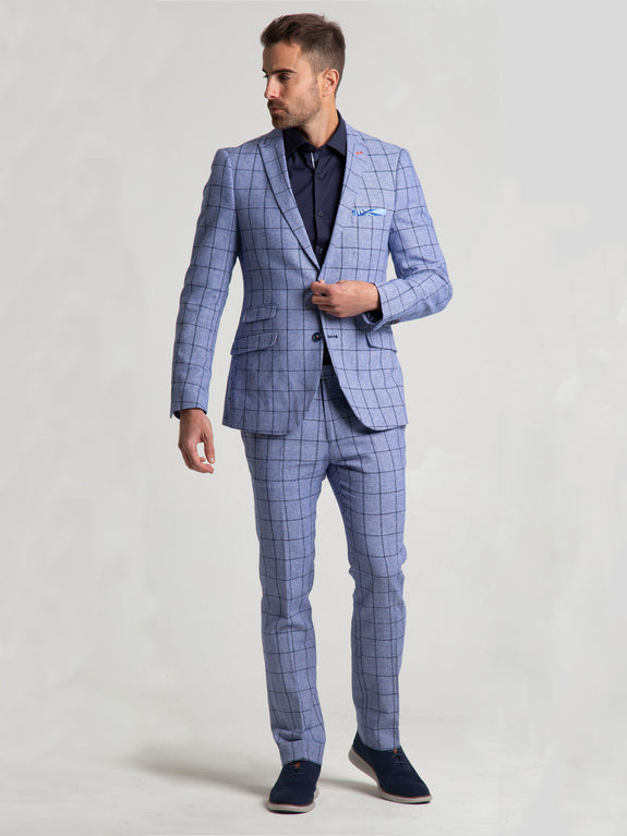 Paisley & Gray Ashton Peak Blue Window Suit