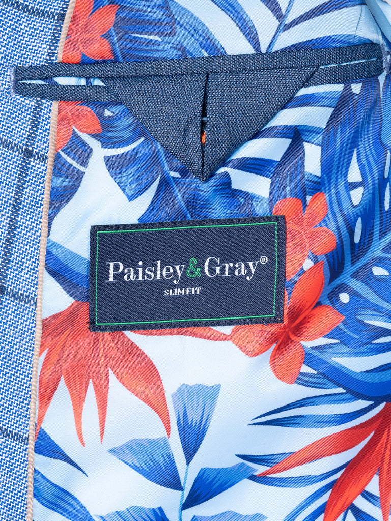 Paisley & Gray Ashton Peak Blue Window Suit