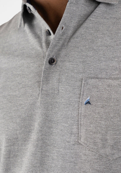 Grey Heather Pique
