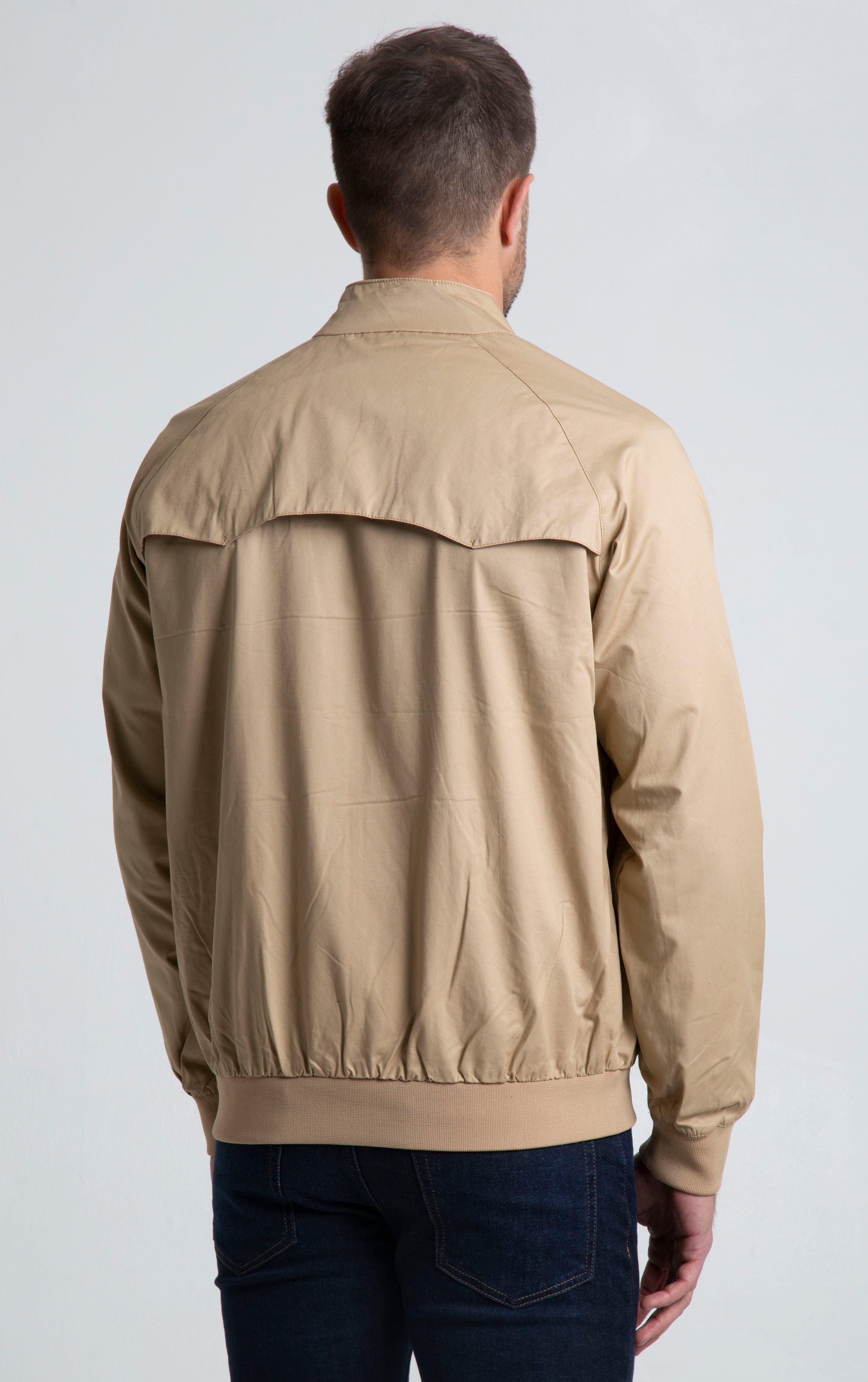 Sand Brown Harrington Jacket