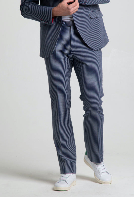 Navy Grey Sucker