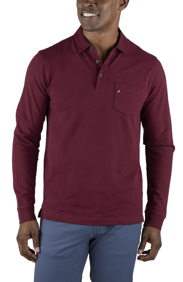 Tailor Vintage Airotec Performance Stretch Pique LongSleeve Polo