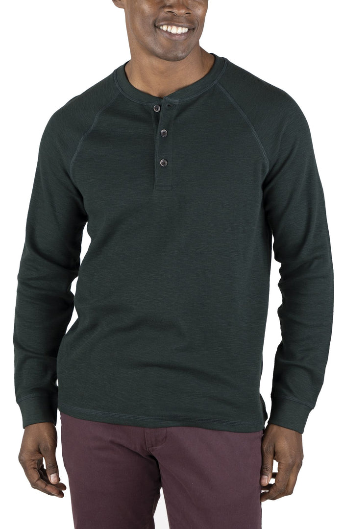 Tailor Vintage Airotec Performance Stretch Waffle Henley – StatelyMen