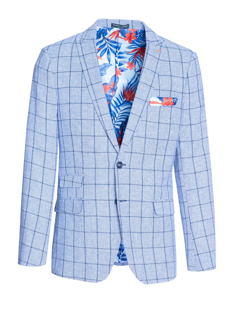 Paisley & Gray Ashton Peak Blue Window Suit